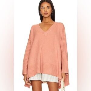 Free People Orion Tunic Sweater in Lightest Rose